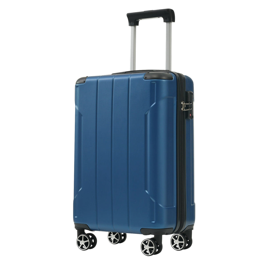 Azor Black & Brown Luggage Set, Timeless Travel Style, TSA Lock