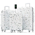 Azor 3-Piece USB Carry-On Set, Smart Travel ABS+PC, TSA Lock