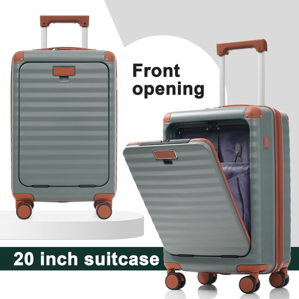 Azor 5-Piece Hardshell Carry-On Set, Complete System, Spinner Wheels