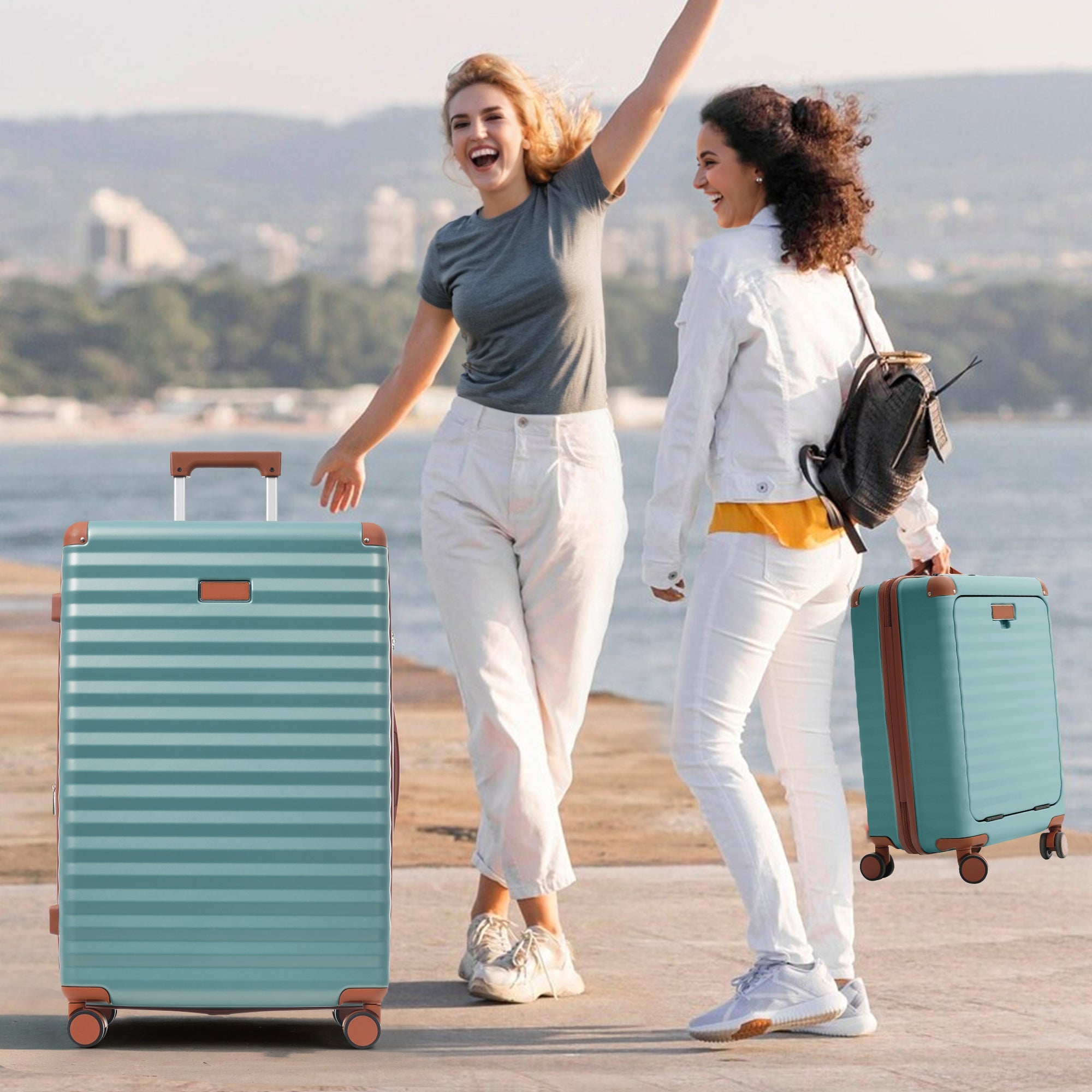 Azor 5-Piece Hardshell Carry-On Set, Complete System, Spinner Wheels
