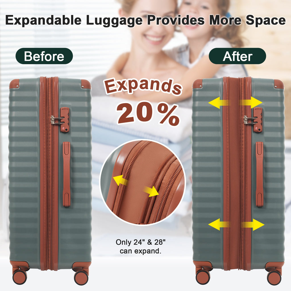 Azor 5-Piece Hardshell Carry-On Set, Complete System, Spinner Wheels