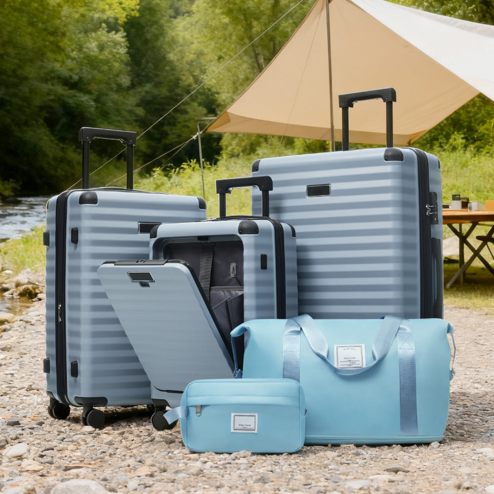 Azor 5-Piece Hardshell Carry-On Set, Complete System, Spinner Wheels
