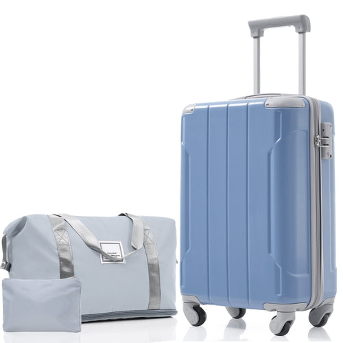Azor Black & Brown Luggage Set, Timeless Travel Style, TSA Lock