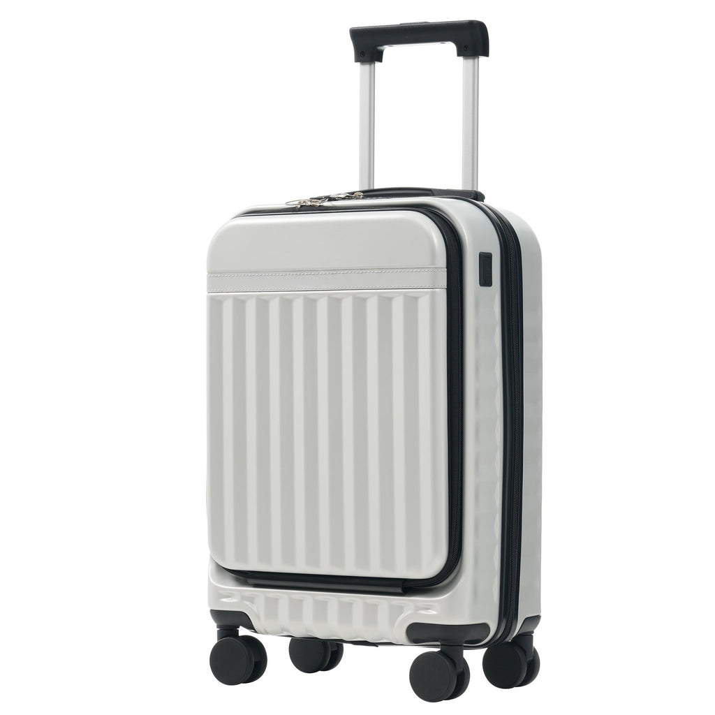 Azor 3-Piece Expandable Carry-On Set, Front Pocket, TSA Lock
