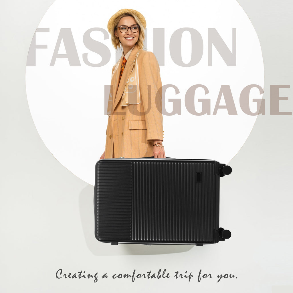 Azor Silver 5-Piece Luggage Set, Complete Travel System, TSA Lock