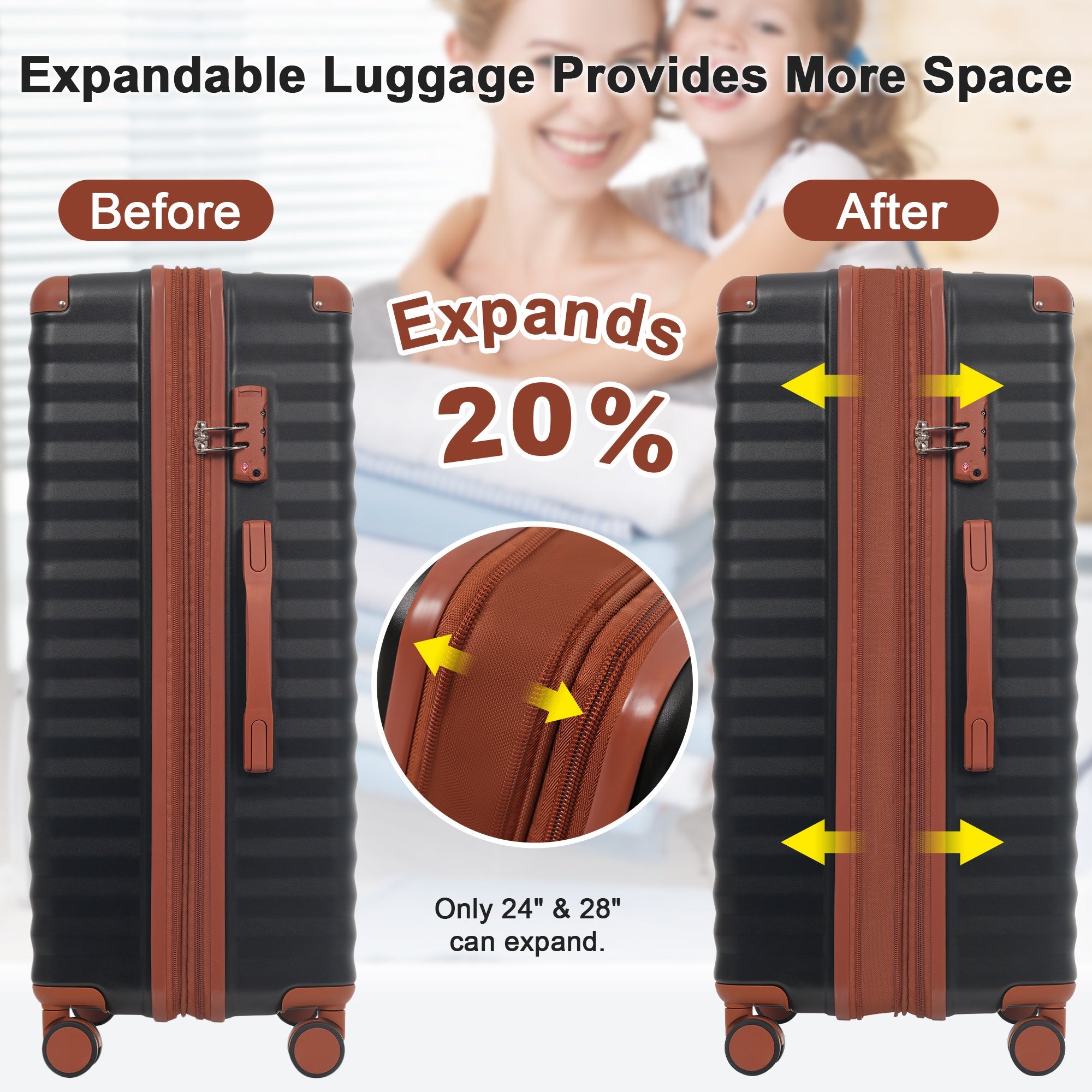 Azor 5-Piece Hardshell Carry-On Set, Complete System, Spinner Wheels