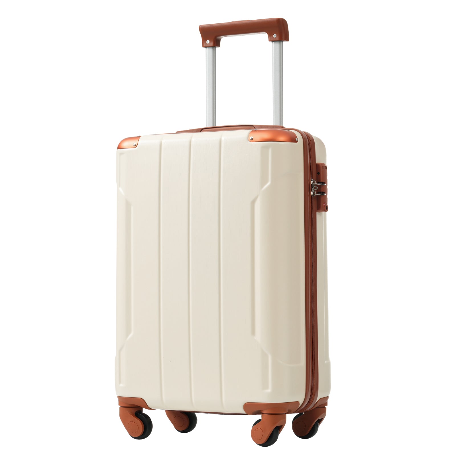 Azor Black & Brown Luggage Set, Timeless Travel Style, TSA Lock