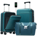 Azor 3-Piece Expandable Carry-On Set, Front Pocket, TSA Lock