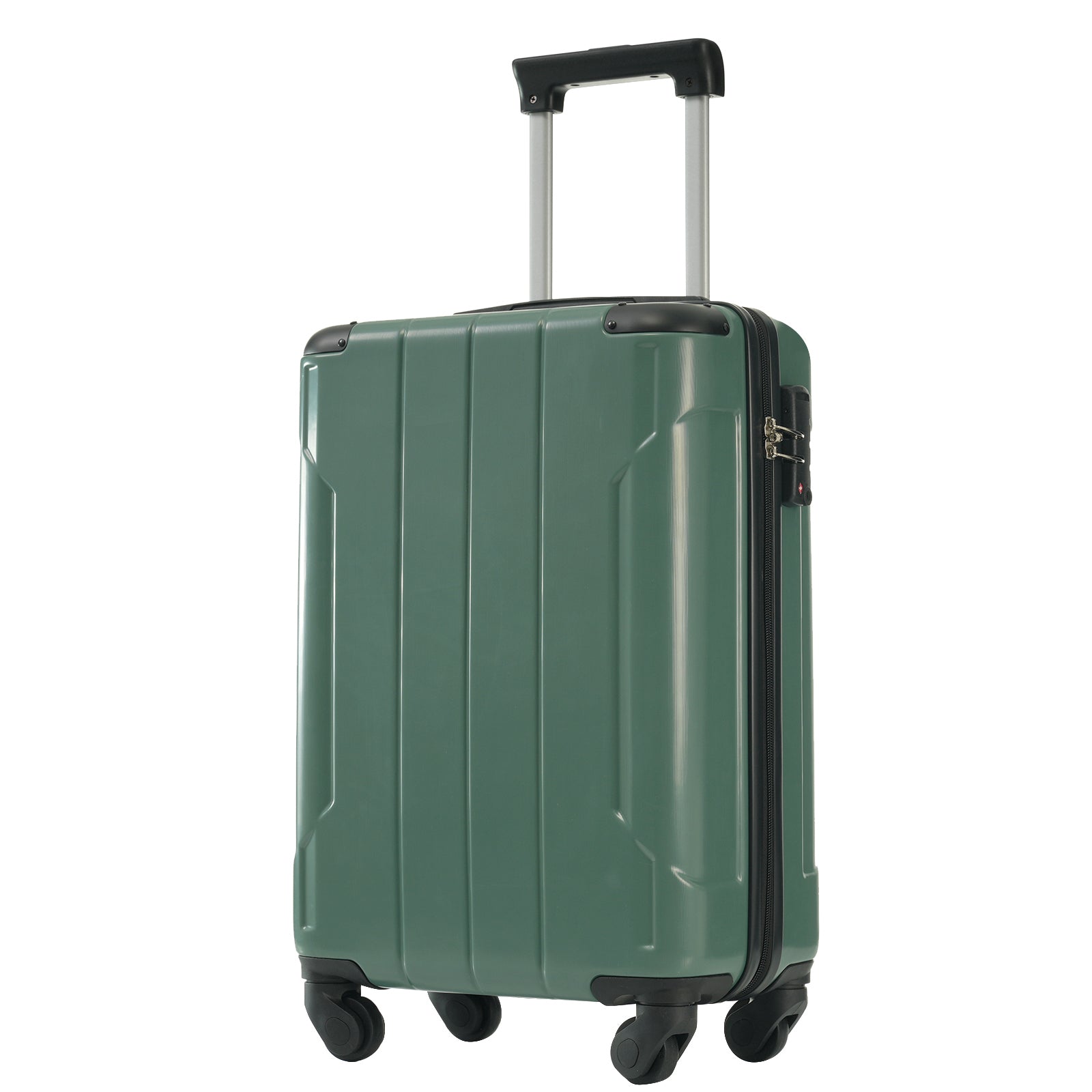 Azor Black & Brown Luggage Set, Timeless Travel Style, TSA Lock