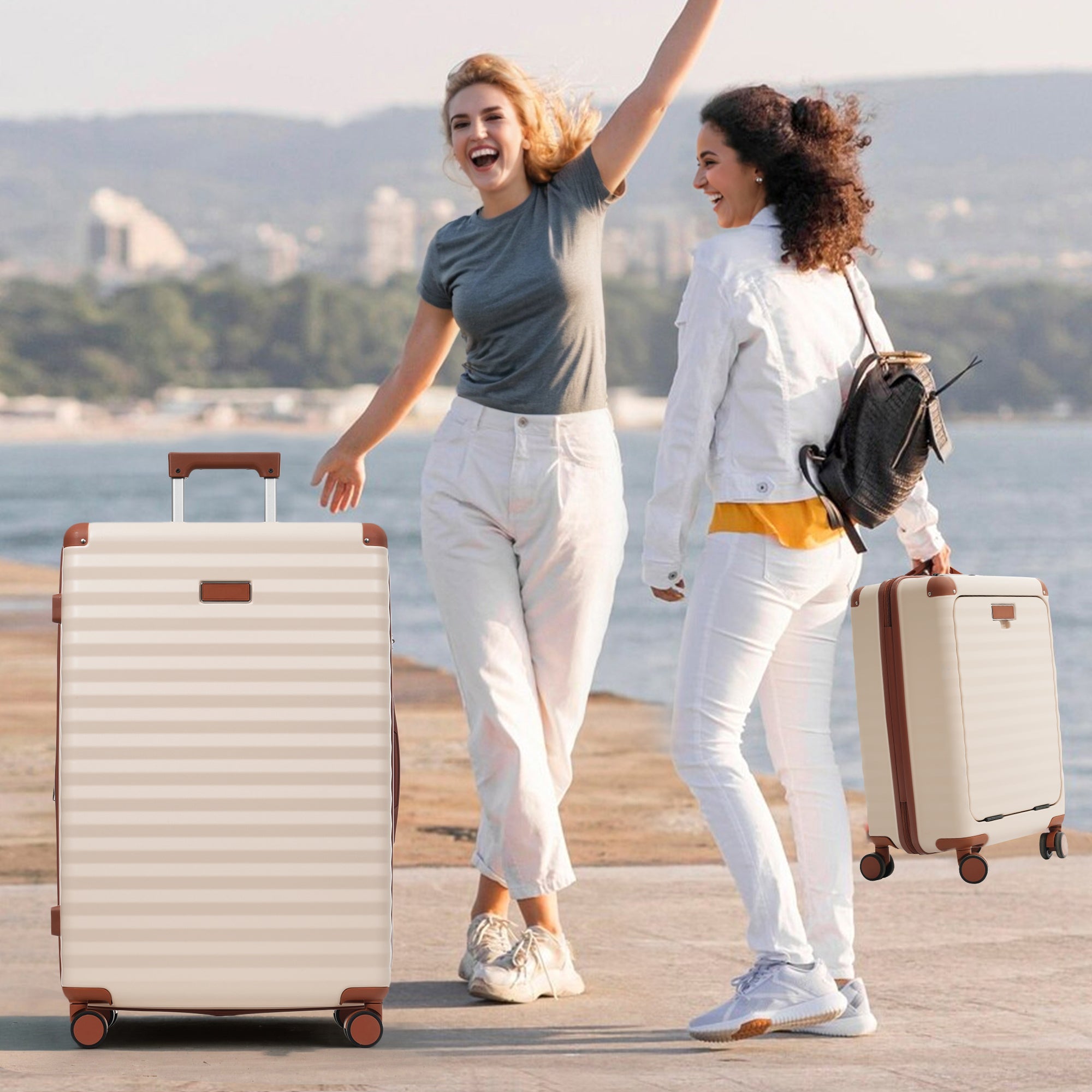 Azor 5-Piece Hardshell Carry-On Set, Complete System, Spinner Wheels
