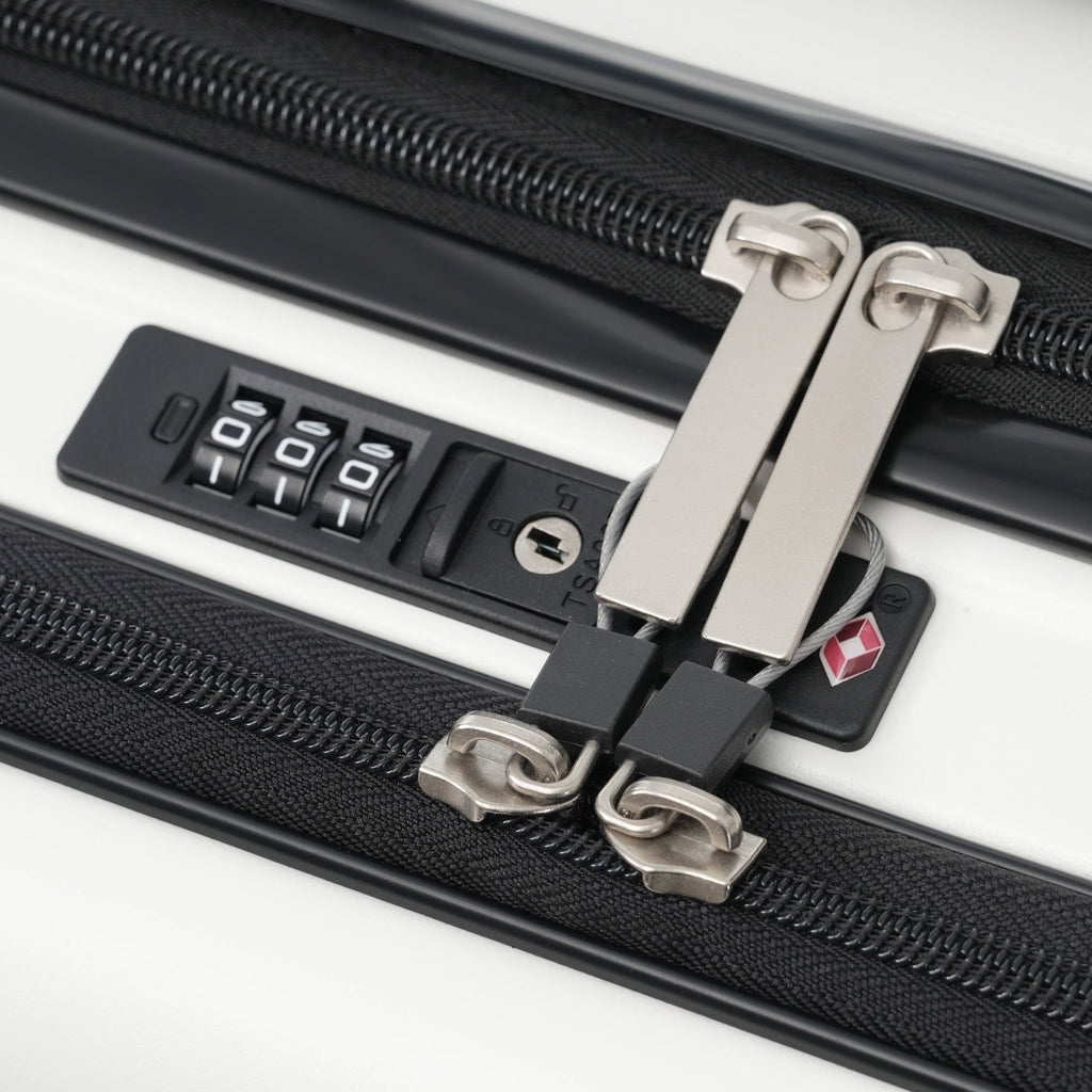 Azor Silver 5-Piece Luggage Set, Complete Travel System, TSA Lock