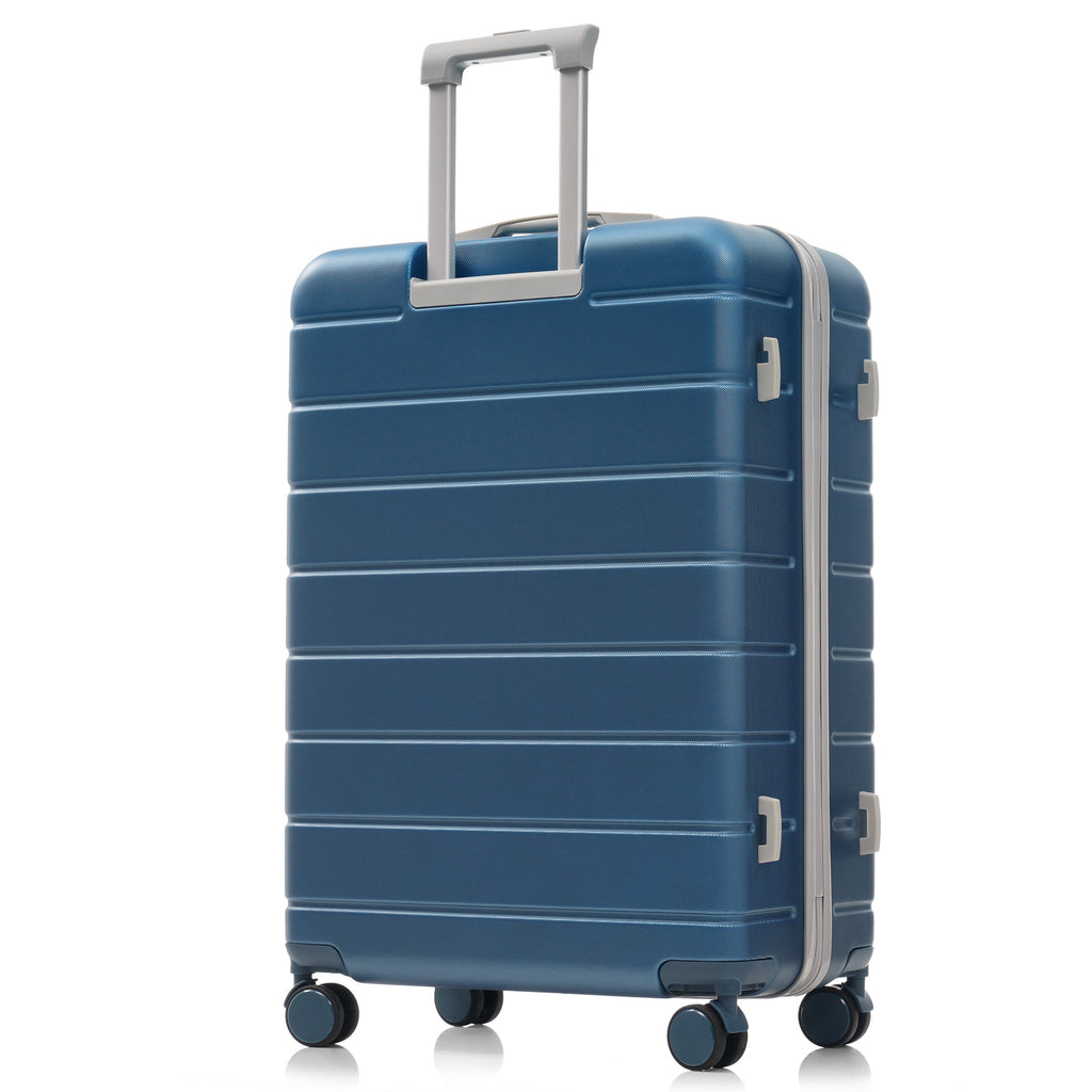 Azor Blue PC Luggage Set, Lightweight Travel Trio, TSA Lock