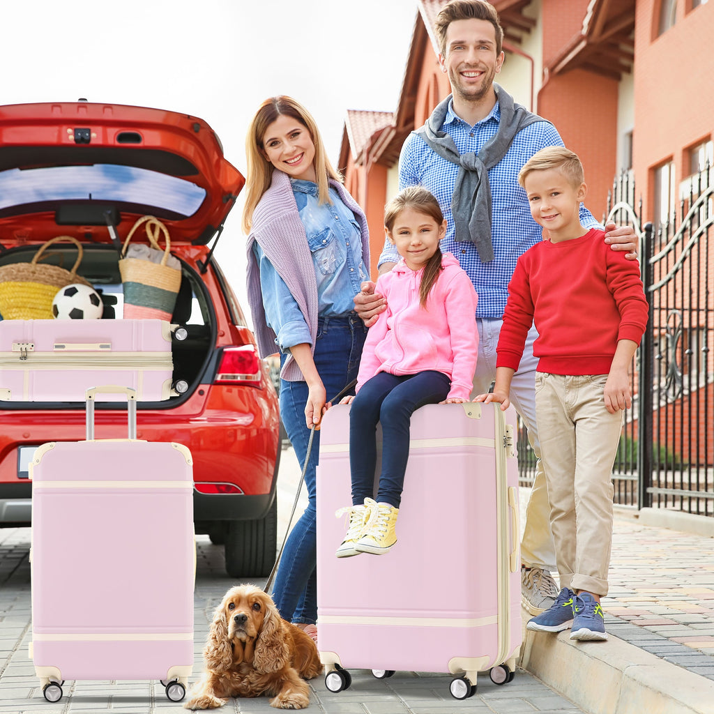 Azor Blue ABS Luggage Set, Travel Organisation System, TSA Lock