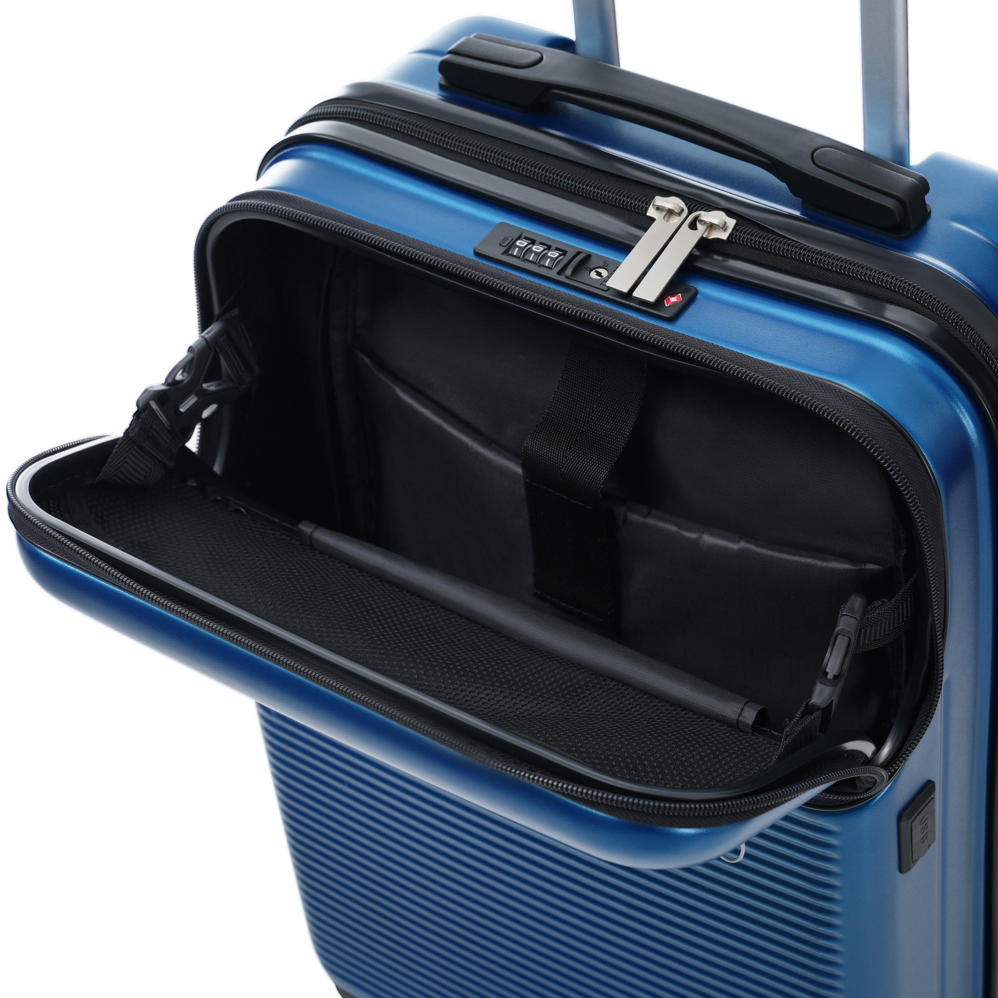 Azor Silver 5-Piece Luggage Set, Complete Travel System, TSA Lock