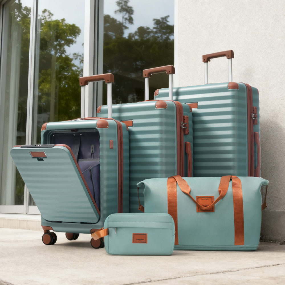 Azor 5-Piece Hardshell Carry-On Set, Complete System, Spinner Wheels