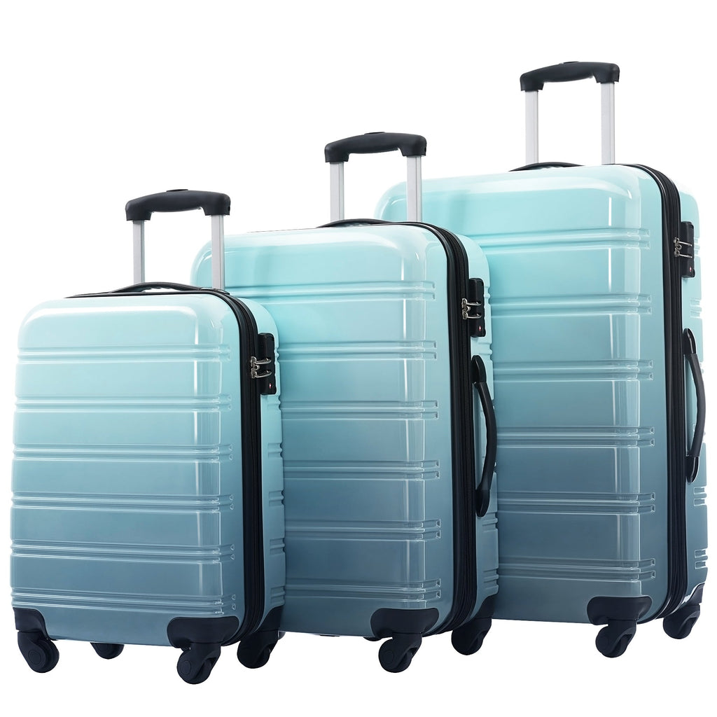 Azor 3-Piece PC Hardshell Set, Premium Travel Trio, TSA Lock