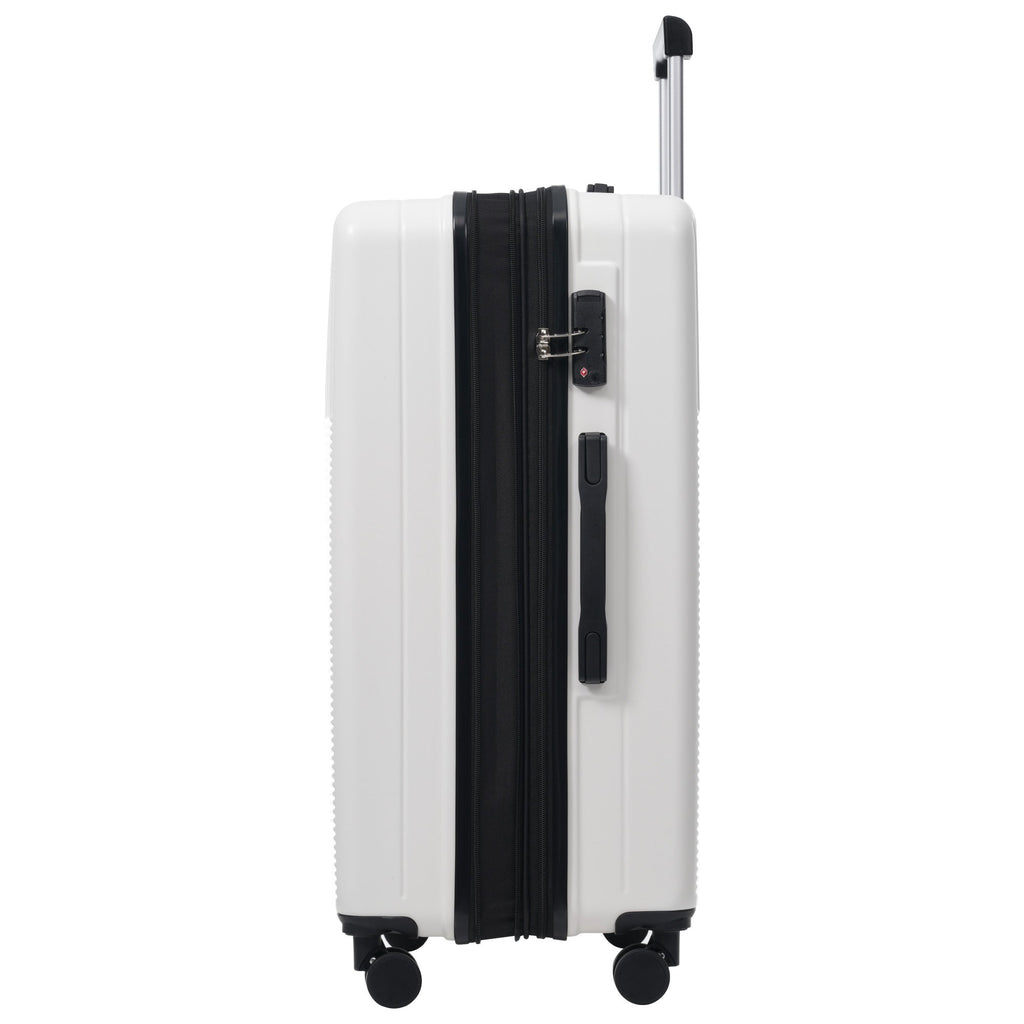 Azor Silver 5-Piece Luggage Set, Complete Travel System, TSA Lock