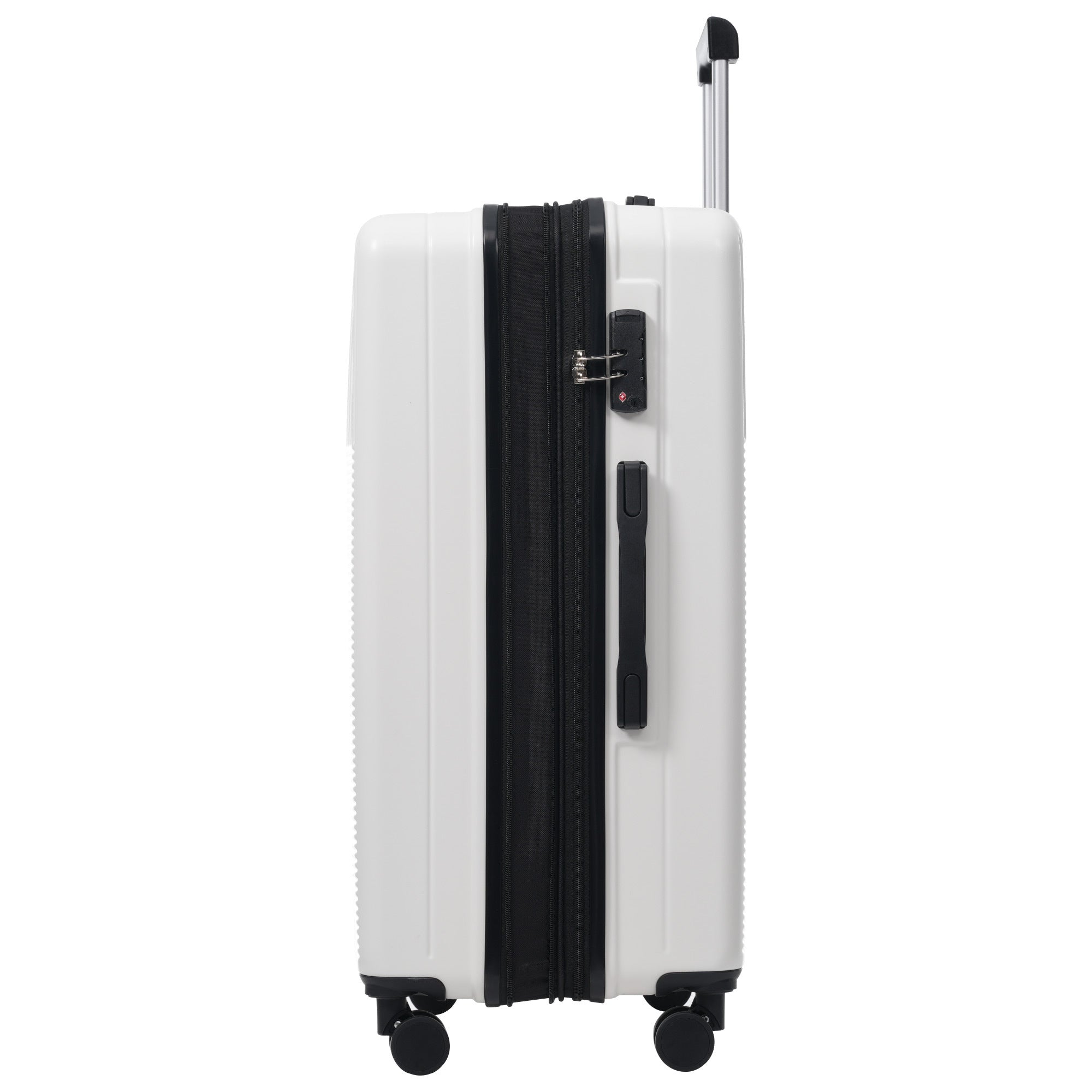 Azor Silver 5-Piece Luggage Set, Complete Travel System, TSA Lock