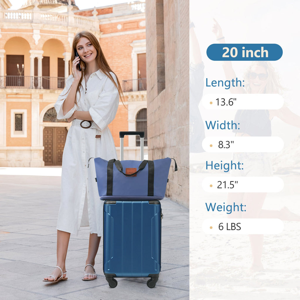 Azor Black & Brown Luggage Set, Timeless Travel Style, TSA Lock
