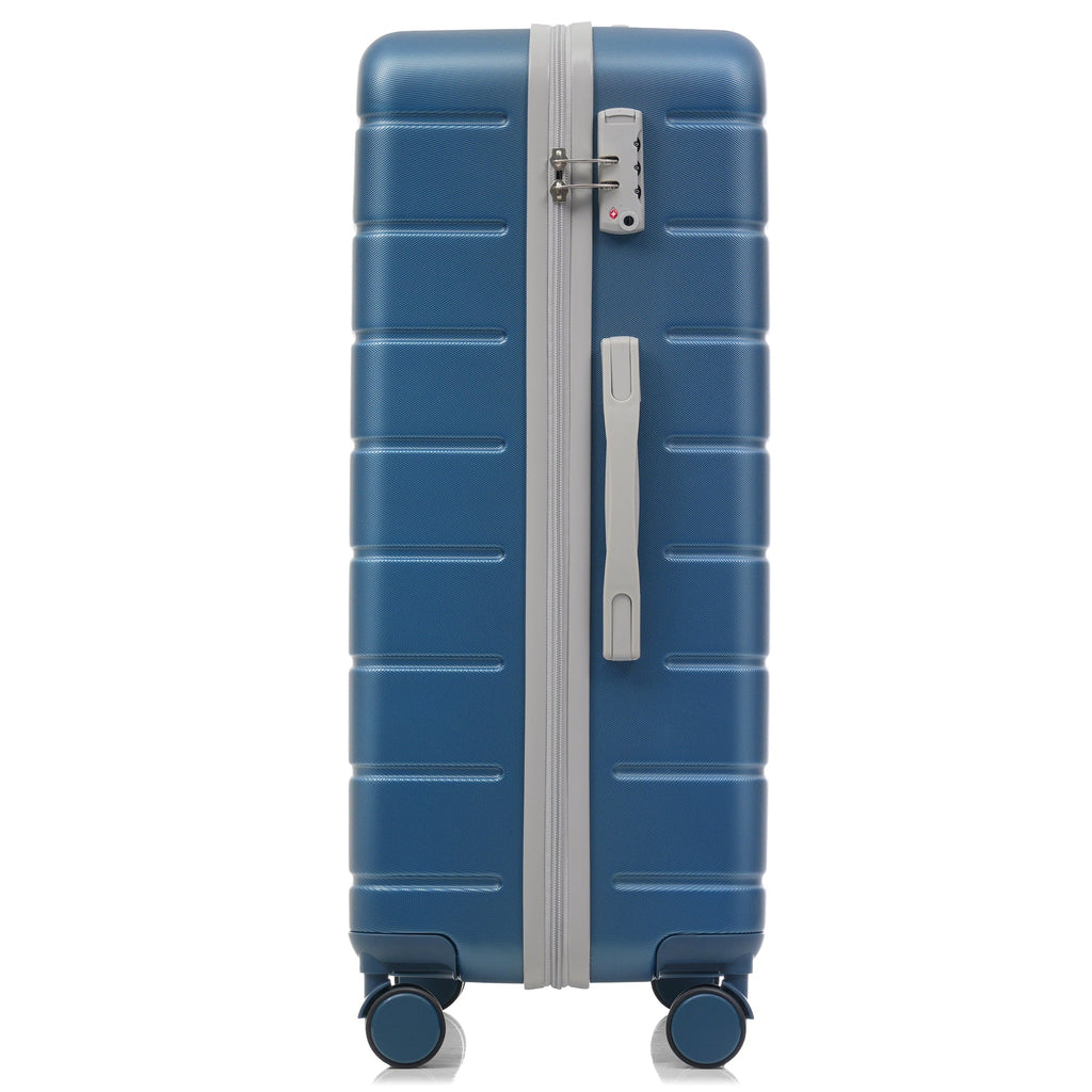 Azor Blue PC Luggage Set, Lightweight Travel Trio, TSA Lock