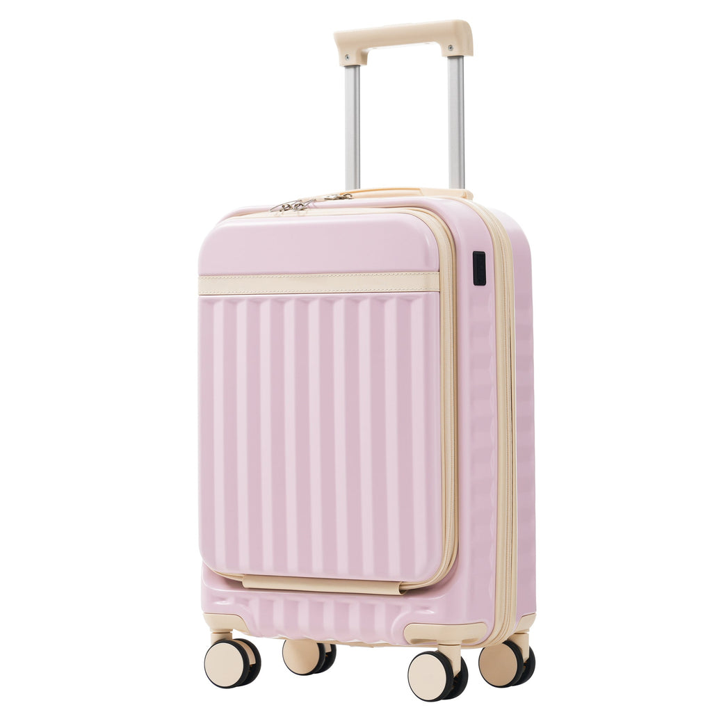 Azor 3-Piece Expandable Carry-On Set, Front Pocket, TSA Lock