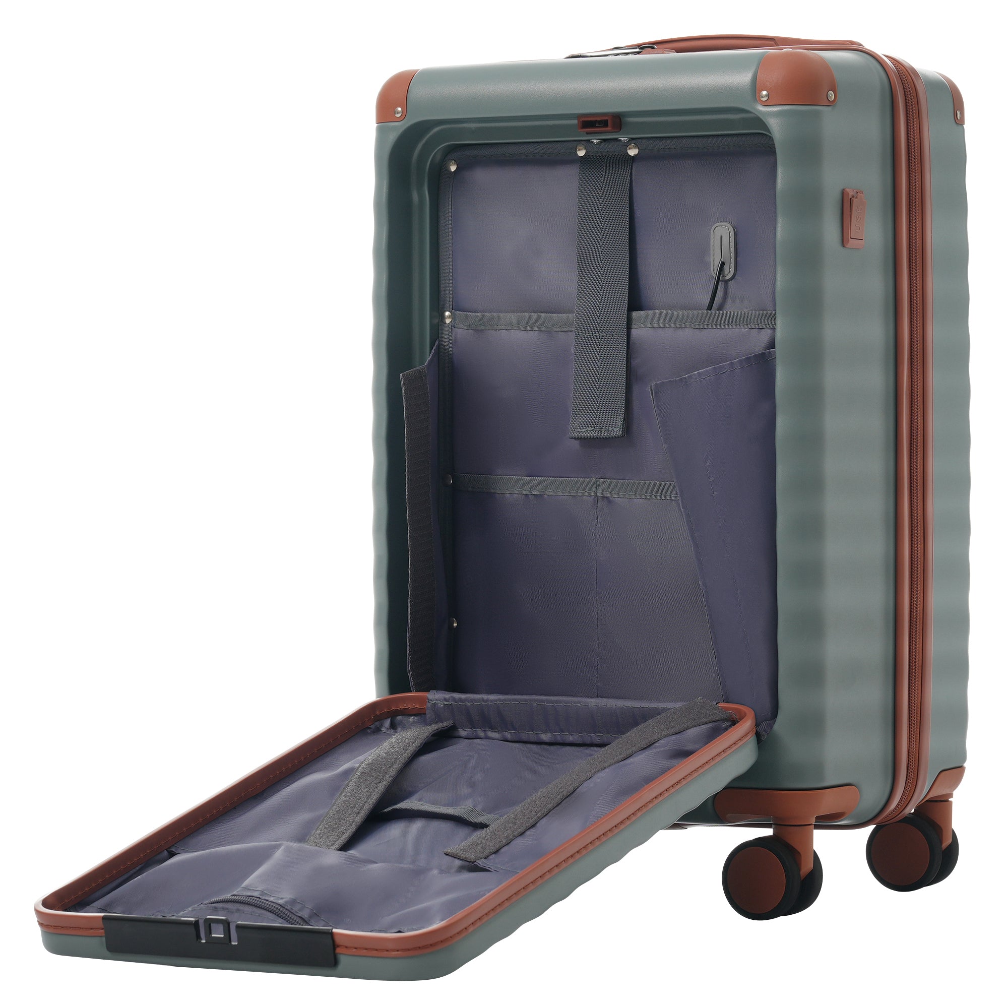 Azor 5-Piece Hardshell Carry-On Set, Complete System, Spinner Wheels