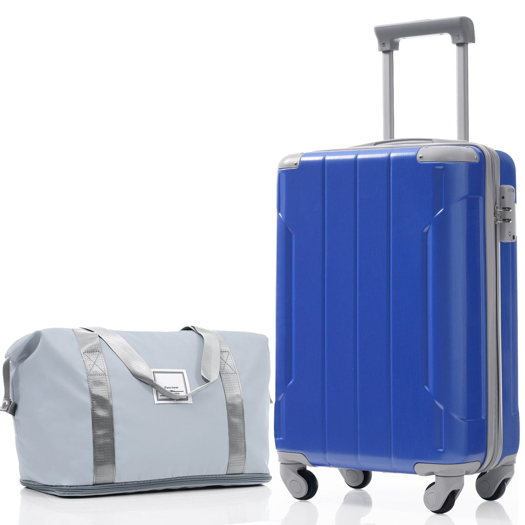 Azor Black & Brown Luggage Set, Timeless Travel Style, TSA Lock