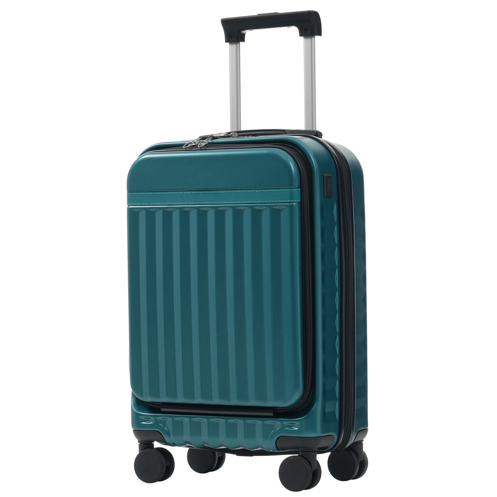 Azor 3-Piece Expandable Carry-On Set, Front Pocket, TSA Lock