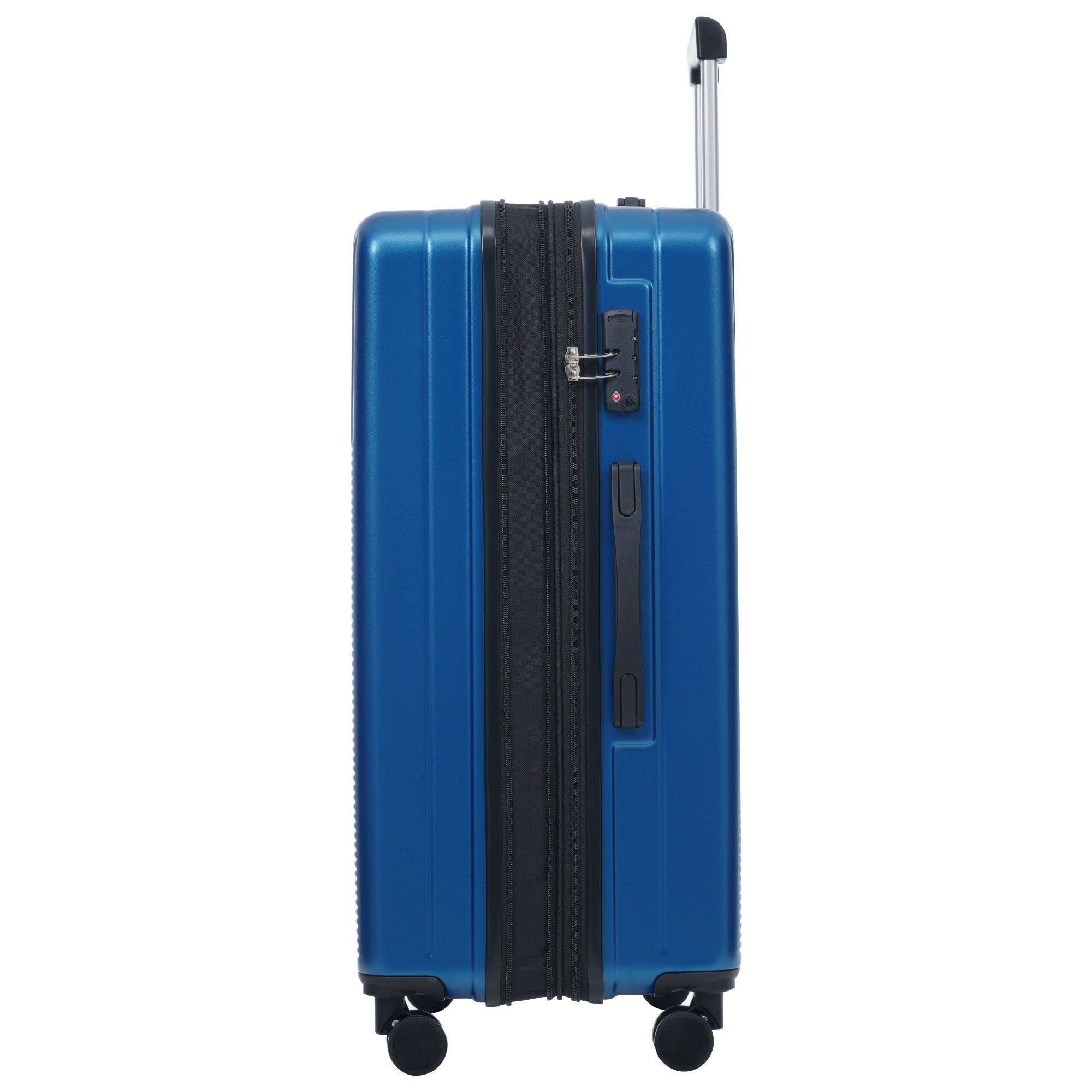 Azor Silver 5-Piece Luggage Set, Complete Travel System, TSA Lock