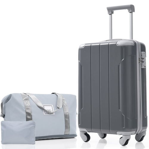 Azor Black & Brown Luggage Set, Timeless Travel Style, TSA Lock