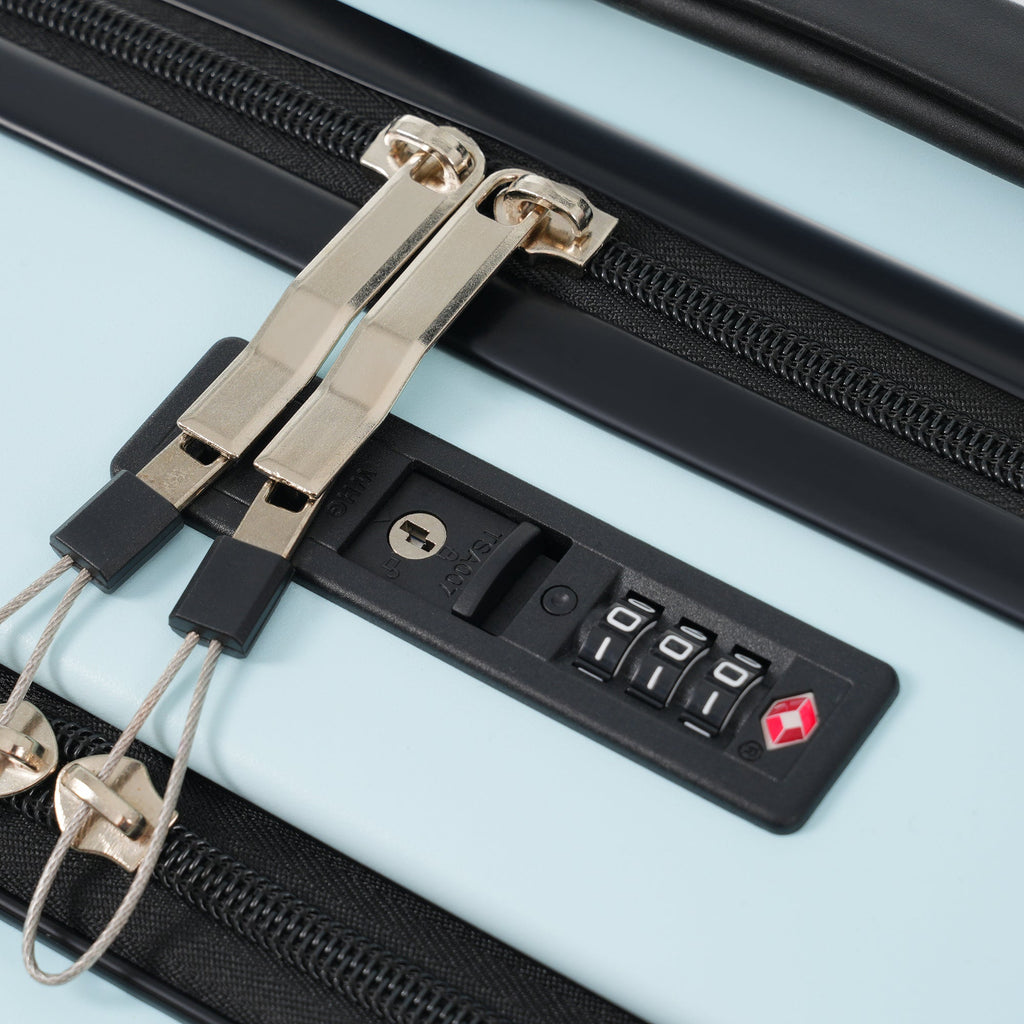 Azor 3-Piece Expandable Carry-On Set, Front Pocket, TSA Lock