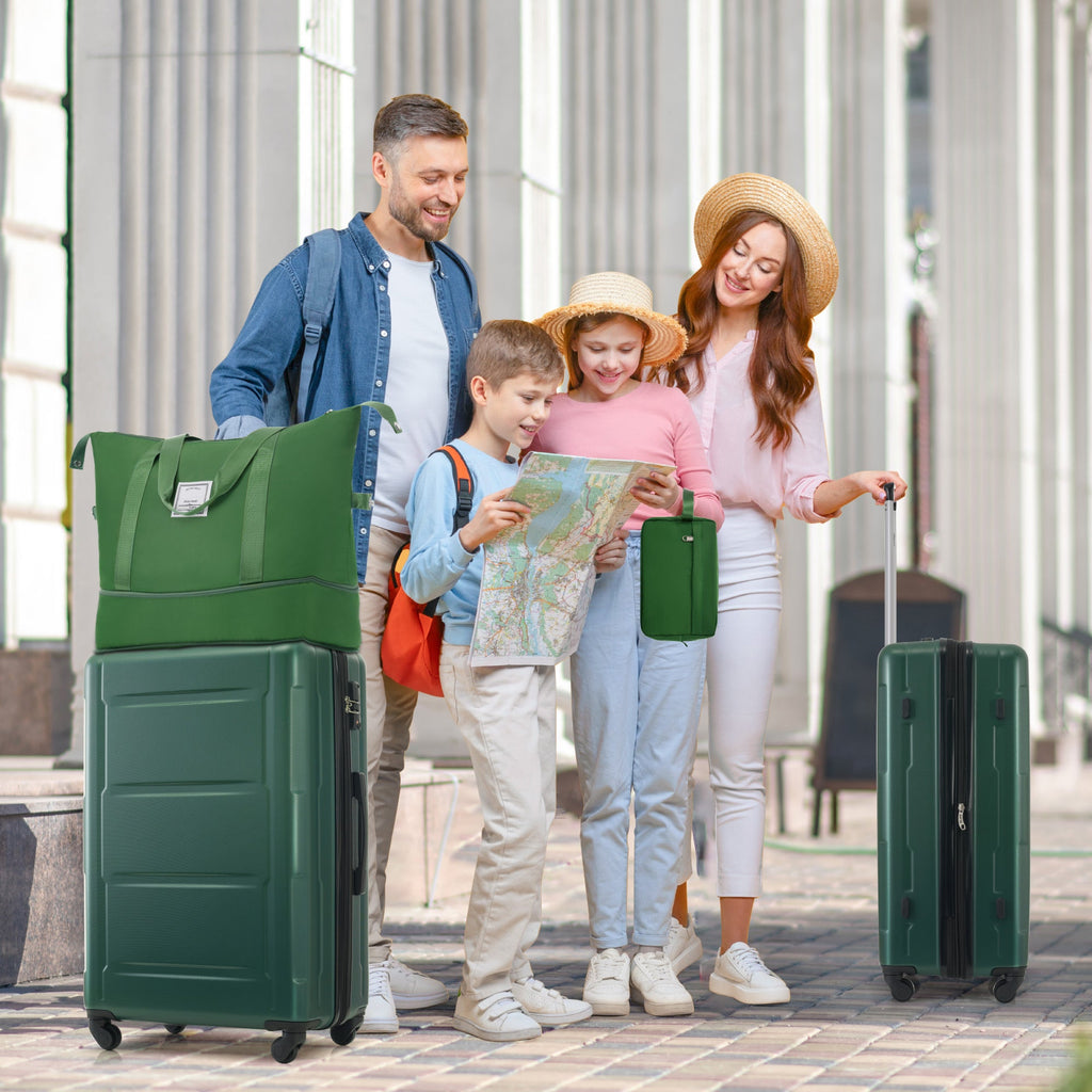 Azor Light Blue ABS Luggage Set, Travel in Colour, TSA Lock