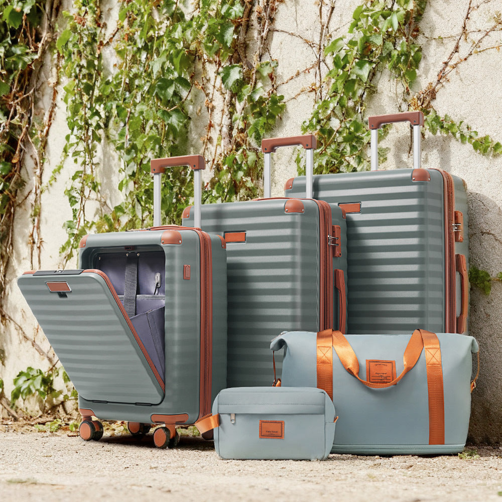Azor 5-Piece Hardshell Carry-On Set, Complete System, Spinner Wheels