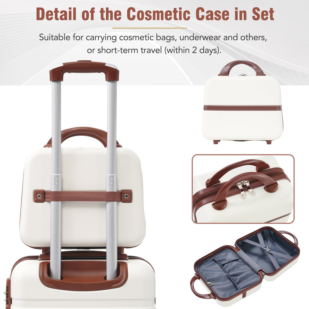 Azor Blue ABS Luggage Set, Travel Organisation System, TSA Lock