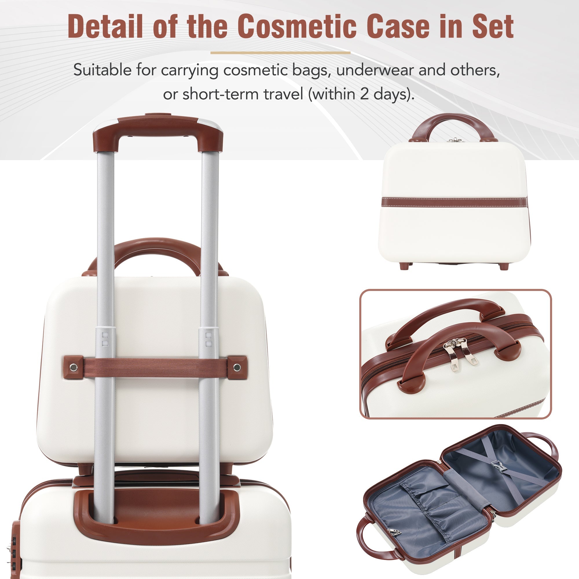 Azor Blue ABS Luggage Set, Travel Organisation System, TSA Lock