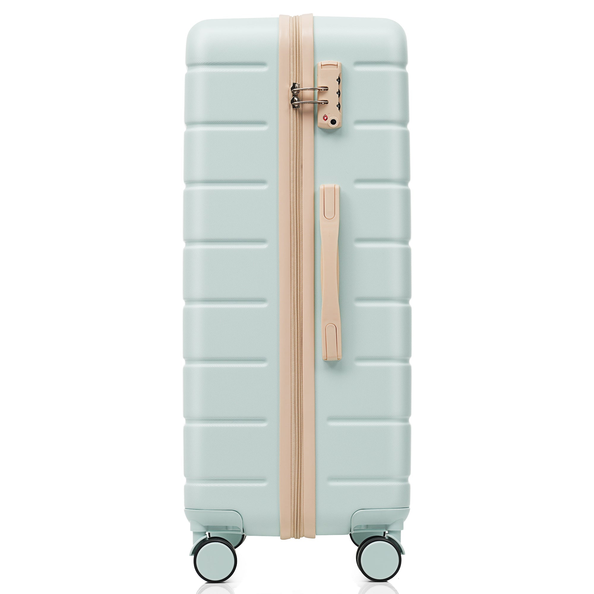 Azor Blue PC Luggage Set, Lightweight Travel Trio, TSA Lock
