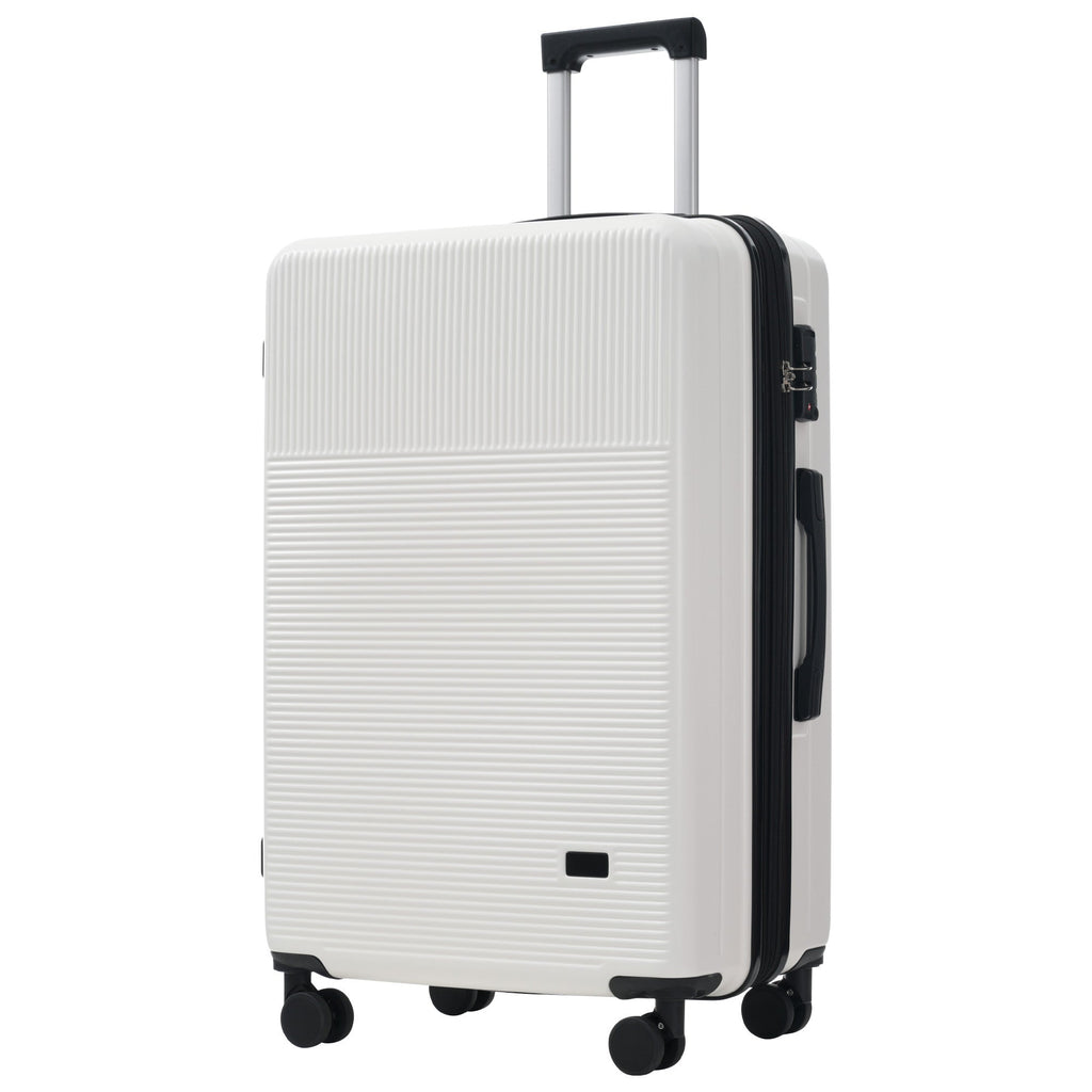 Azor Silver 5-Piece Luggage Set, Complete Travel System, TSA Lock