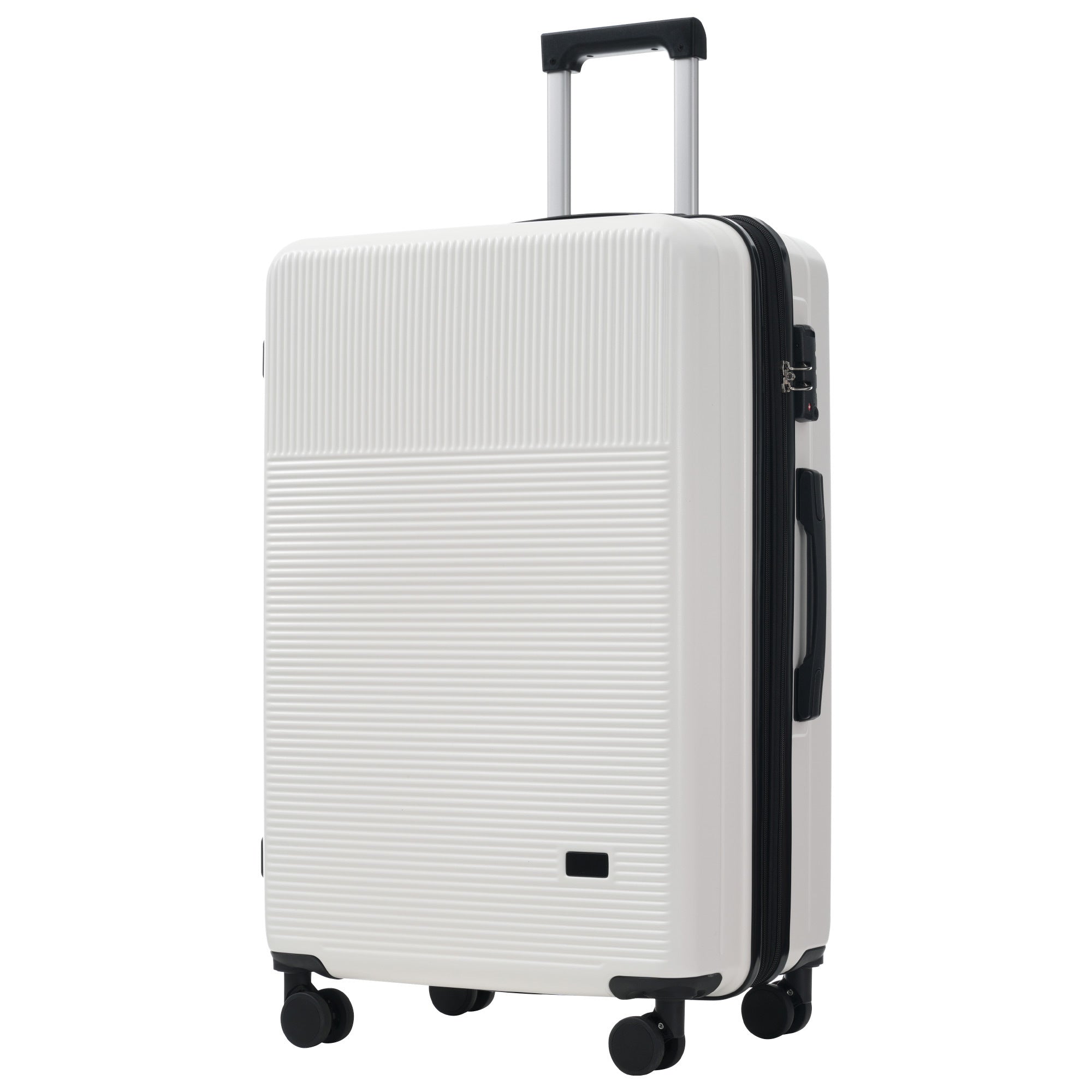 Azor Silver 5-Piece Luggage Set, Complete Travel System, TSA Lock