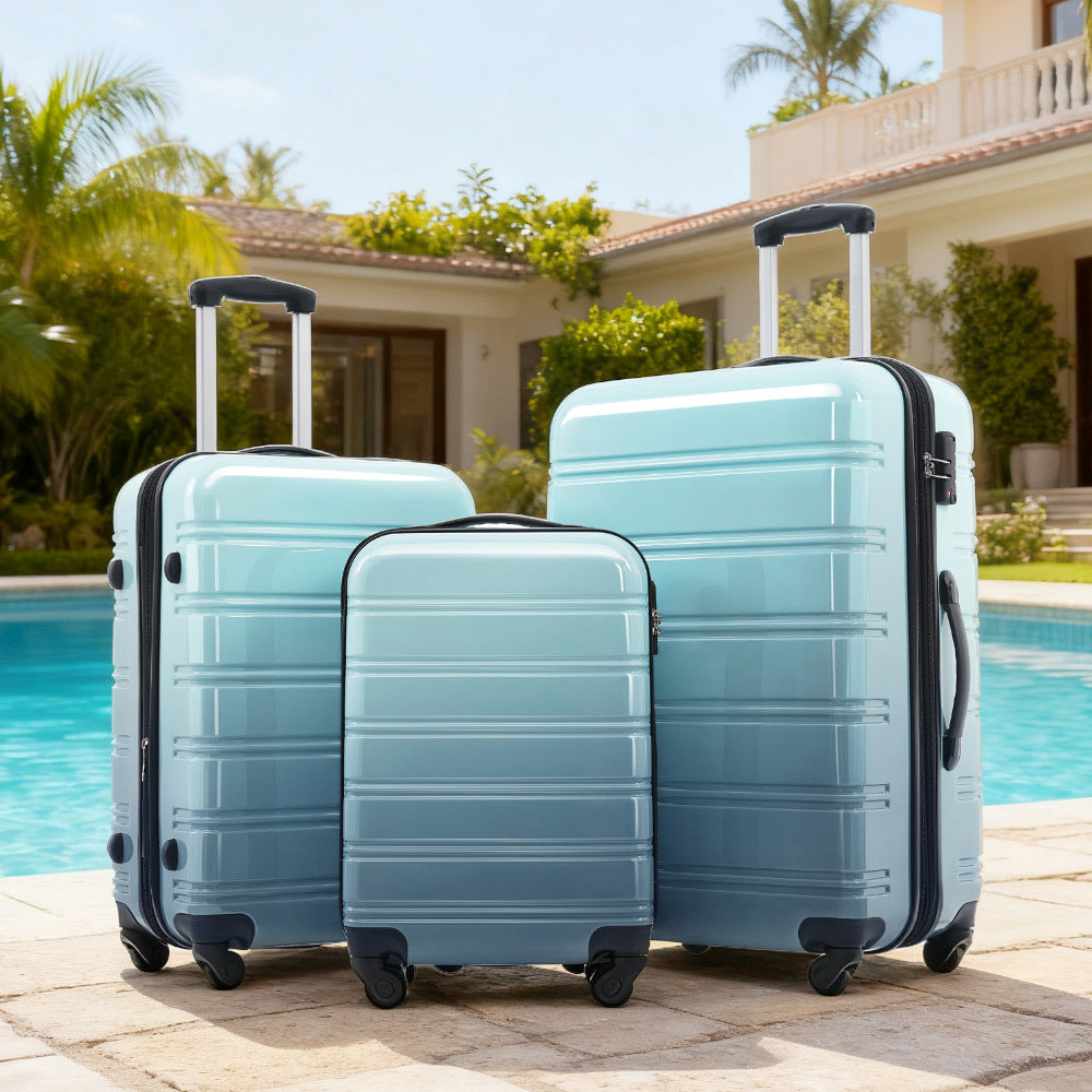 Azor 3-Piece PC Hardshell Set, Premium Travel Trio, TSA Lock