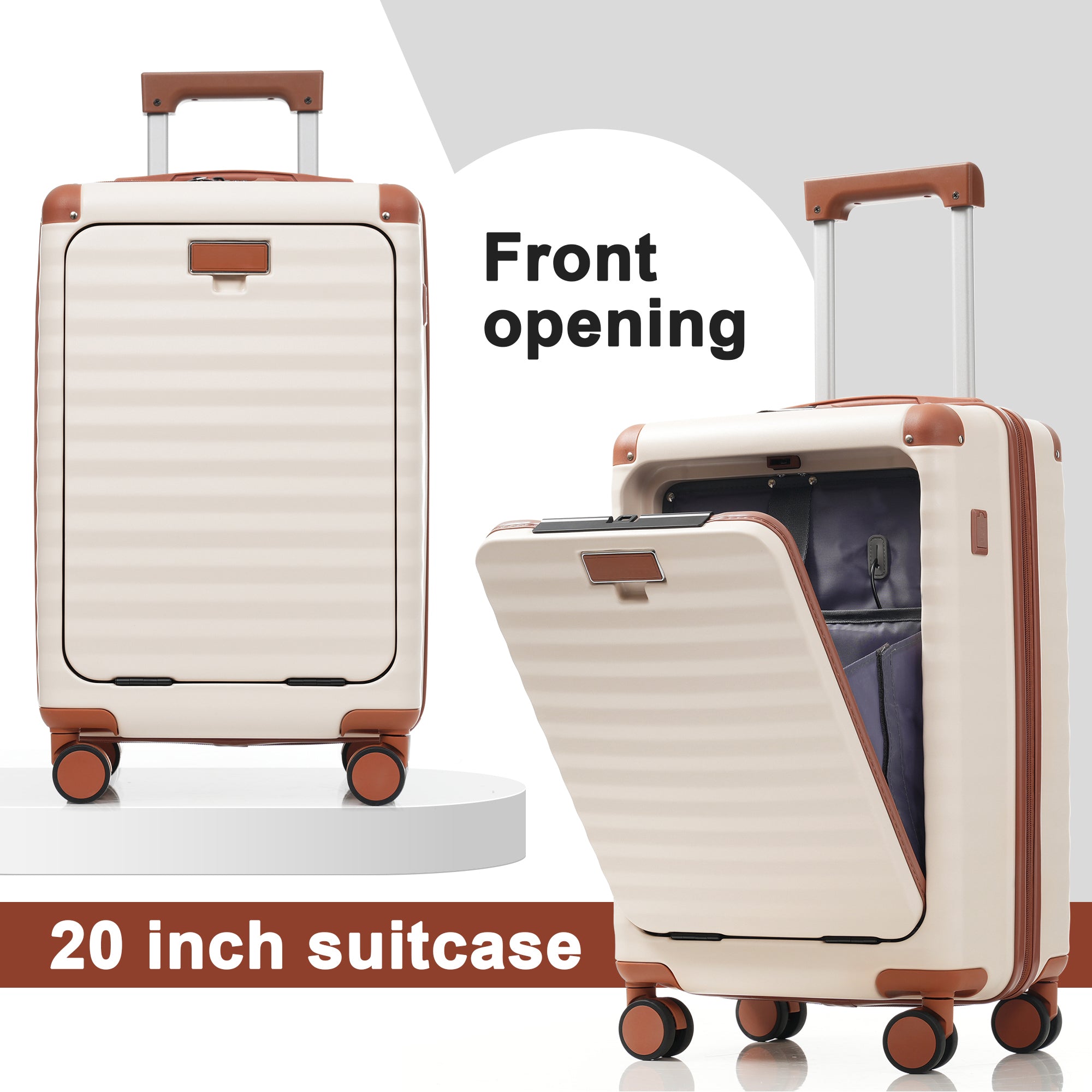 Azor 5-Piece Hardshell Carry-On Set, Complete System, Spinner Wheels