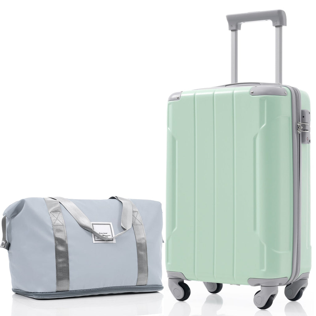 Azor Black & Brown Luggage Set, Timeless Travel Style, TSA Lock