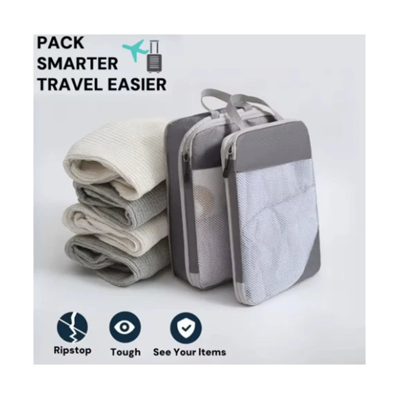 Azor Compressible Packing Travel Storage Bags Cubes Waterproof