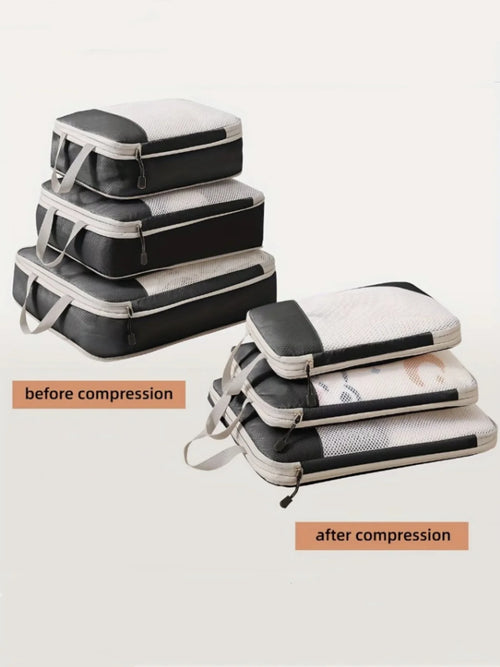 Azor Compressible Packing Travel Storage Bags Cubes Waterproof