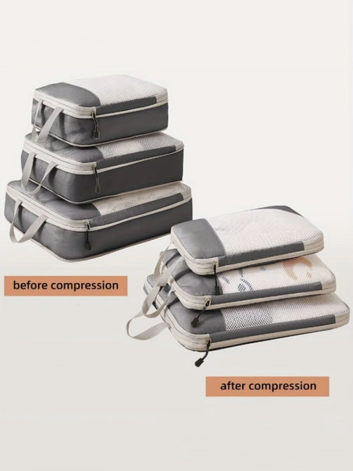 Azor Compressible Packing Travel Storage Bags Cubes Waterproof