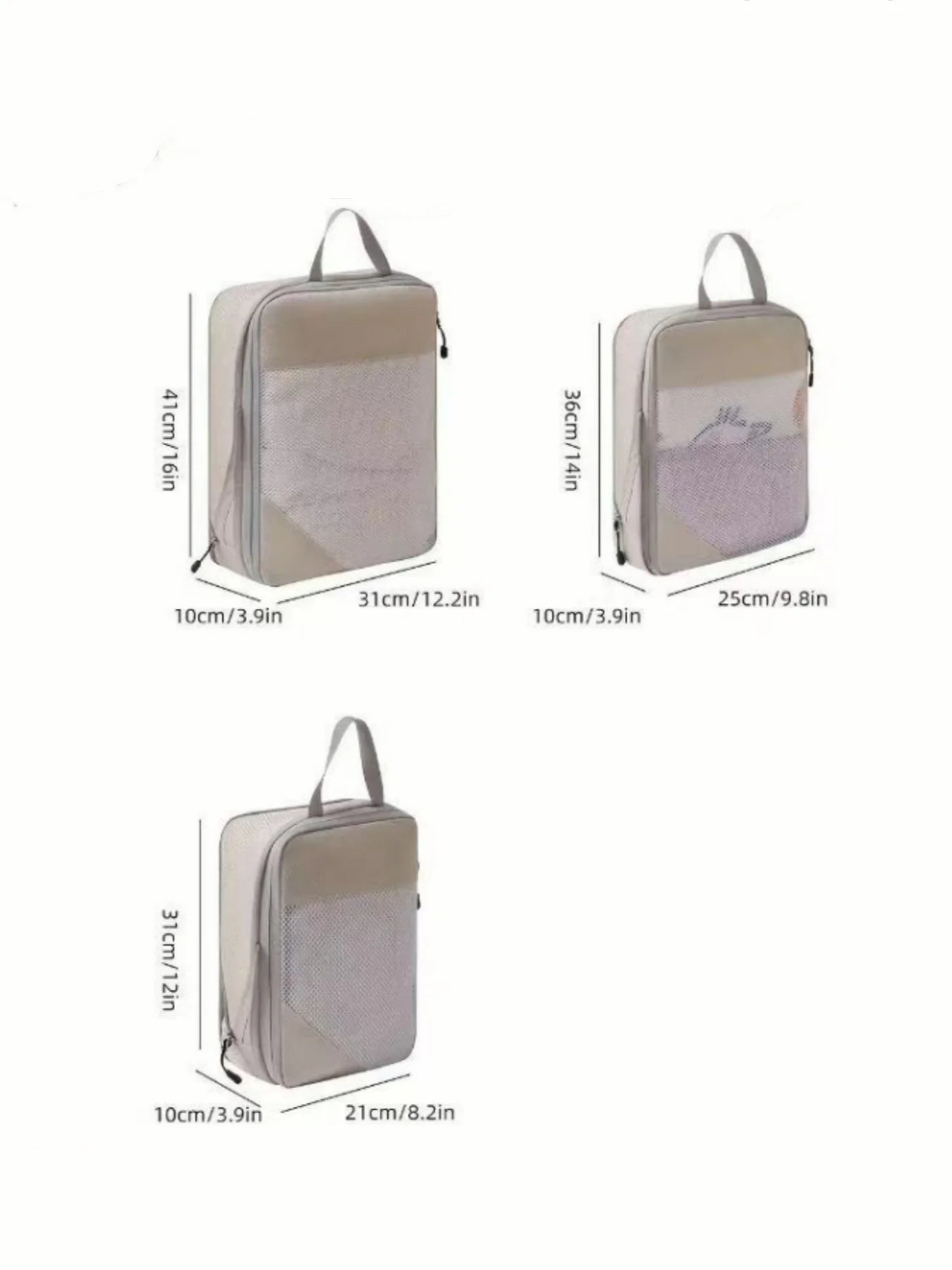 Azor Compressible Packing Travel Storage Bags Cubes Waterproof