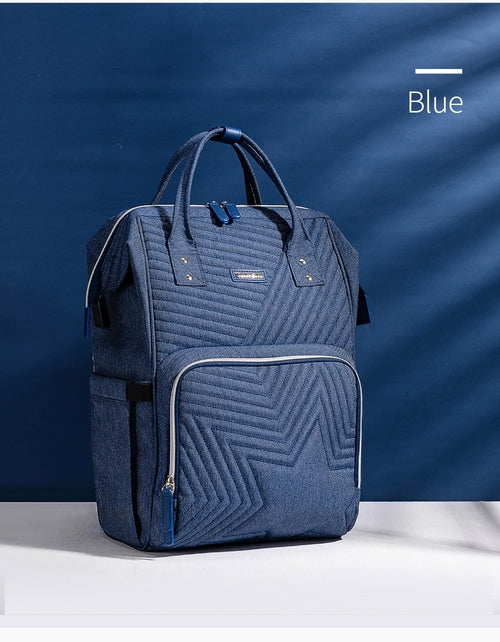 Azor Modern Quilted Diaper Bag Backpack