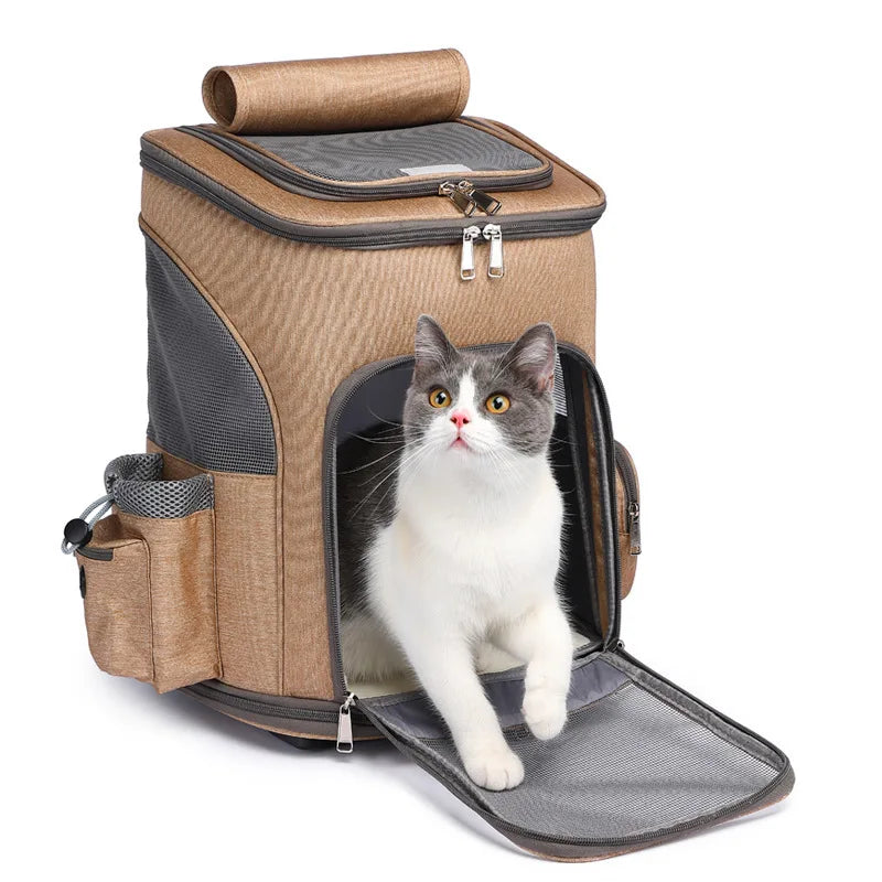 Azor Large Capacity Portable Pet Backpack Adjustable Lightweight