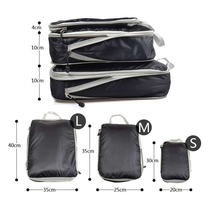 Azor Luggage Organizer Portable With Travel Storage Bag