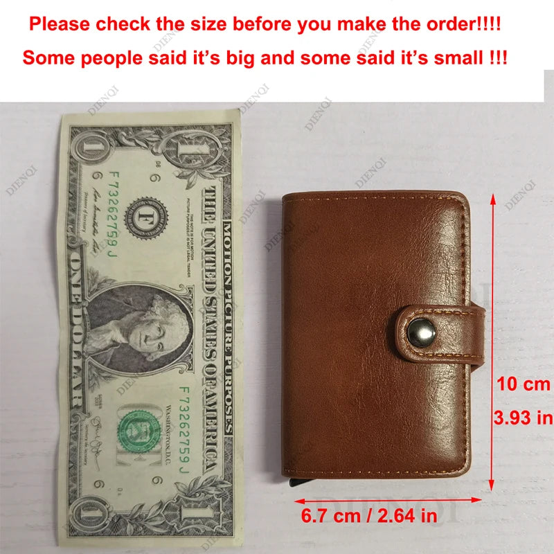 Azor Carbon Fiber Credit Card Holder Wallet Men RFID Smart Metal