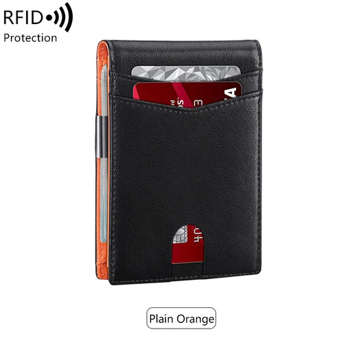 Azor Minimalist Men's RFID Blocking Multi-functional Ultra-thin